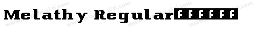 Melathy Regular字体转换